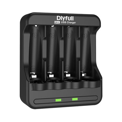 Dlyfull U4-L 4 Bays 1.2V Ni-MH/CD AA AAA Battery Charger