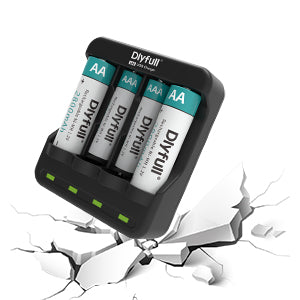 Dlyfull U4 4 Bays USB Charger For Ni-MH/CD Batteries For 1.2V  AA AAA Batteries