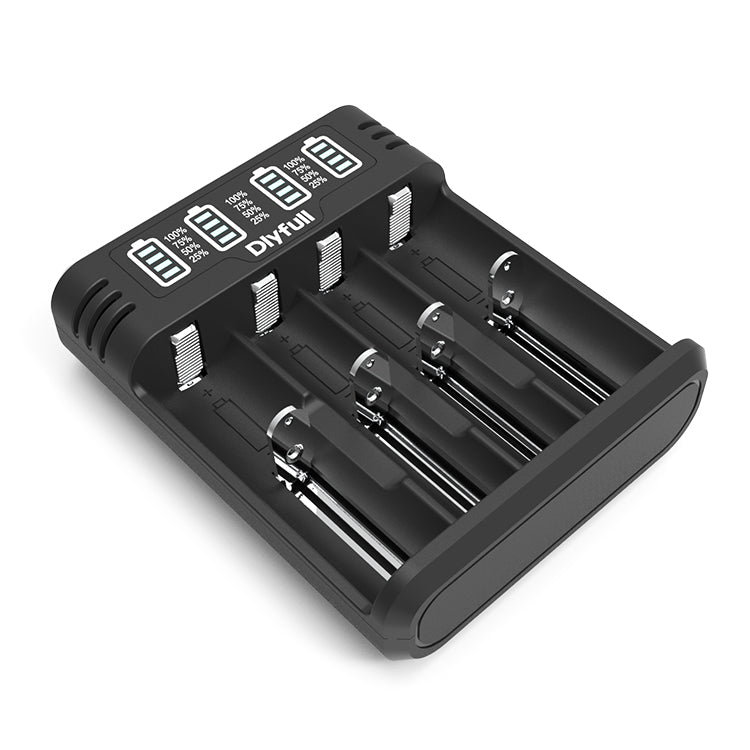 New Dlyfull 4 Slots Universal Smart Fast Charger with Battery Power Indicator